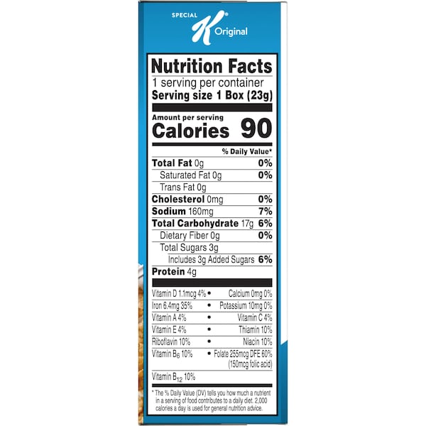 Kelloggs Kellogg's Special K Cereal .81 oz., PK70 - 3800021968