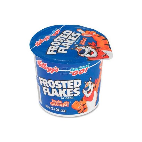 Kelloggs Kelloggs Cereal-In-A-Cup, Frosted Flakes, 2.1 Oz, 6/Pack - KEB01468