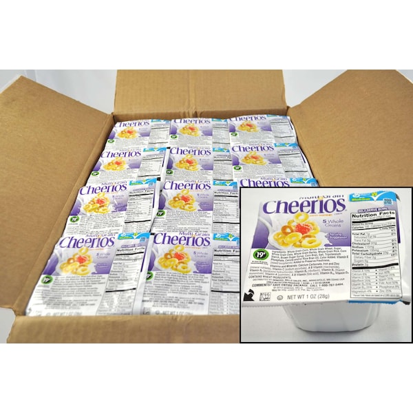 Cheerios Multigrain Cheerios Bowl Pak Multi-Grain Cheerios Cereal 1 oz., PK96 - 16000-32263