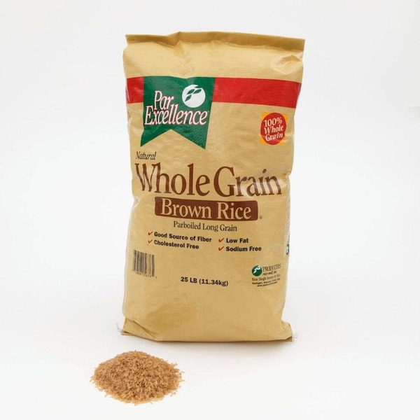 Producers Rice Mill Inc. Par Excellence Whole Grain Parboiled Brown Rice 25lbs - R2PX25QC0