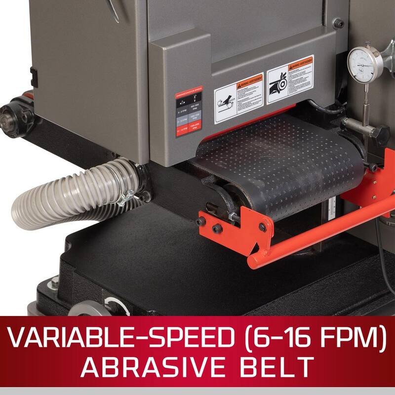 Lijadora de banda de ancho variable Jet de 9 pulgadas x 48 pulgadas, 5 HP, 230 voltios / 460 voltios 3 PH (J-948WBSV) - JT1-550