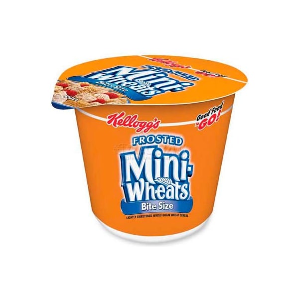 Kelloggs Kelloggs Cereal-In-A-Cup, Frost Mini Wheats, 2.5 Oz, 6/Pack - KEB42799