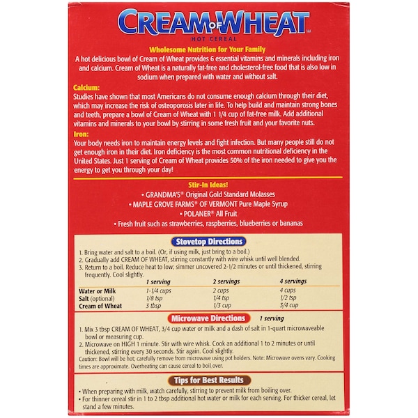 Cream Of Wheat Stove Original 2.5 Minute, PK12 - 80100612