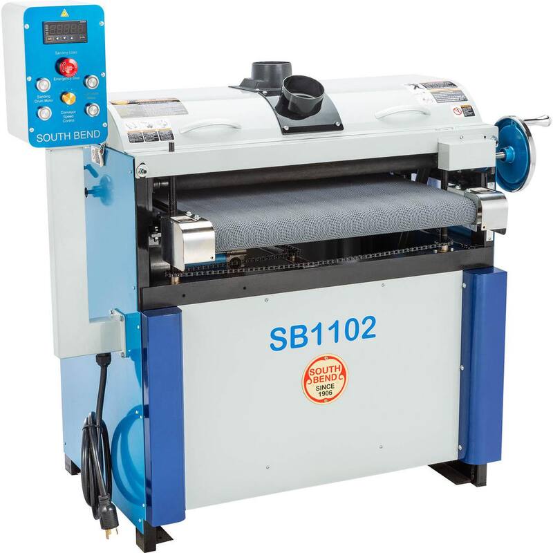 Lijadora de tambor monofásica de 5 HP de Grizzly Industrial de 26 pulgadas - SB1102