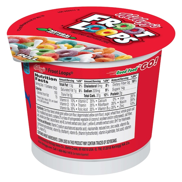 Kelloggs Favorite Variety Cereal Pack 1.91 oz., PK60 - 3800012611