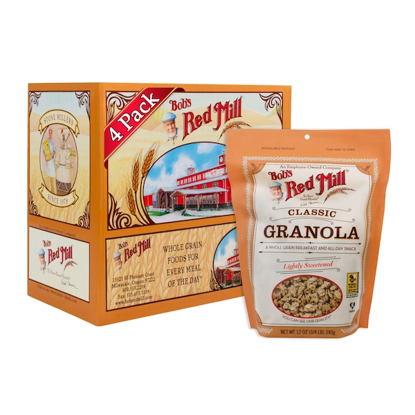 Bobs Red Mill Natural Foods Bob's Red Mill Classic Granola 12 oz. Bag, PK4 - 1669S124