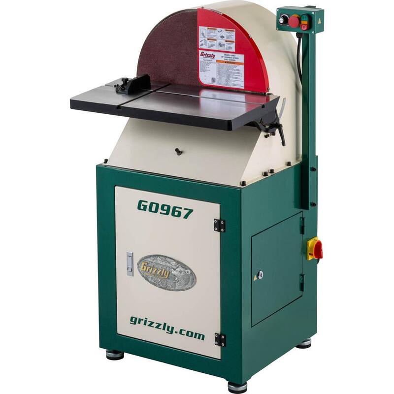 Abridor de disco de velocidad variable de 20 pulgadas de 220 voltios - G0967 de Grizzly Industrial.