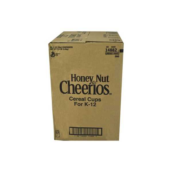 Honey Nut Cheerios Honey Nut Cheerios Cereal Single Serve K12 2 oz. Eq Grain, PK60 - 16000-14882