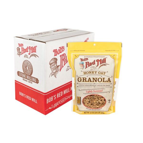 Bobs Red Mill Natural Foods Bob's Red Mill Honey Oat Granola 12 oz. Bag, PK4 - 1278S124