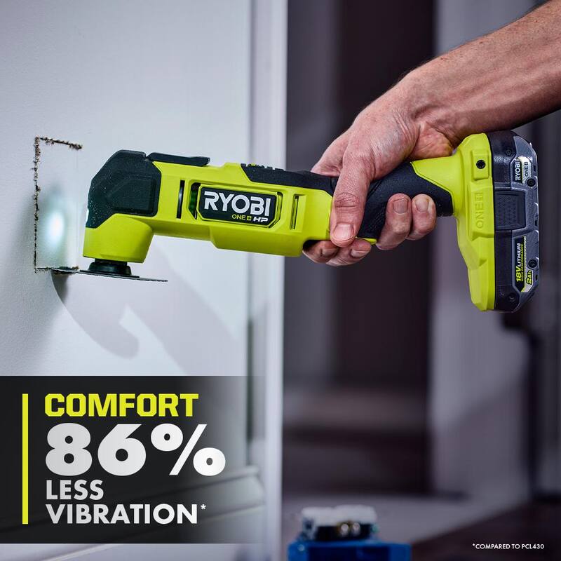 Herramienta oscilante multifuncional inalámbrica sin escobillas RYOBI ONE+ HP de 18V (solo la herramienta) - PBLMT51B