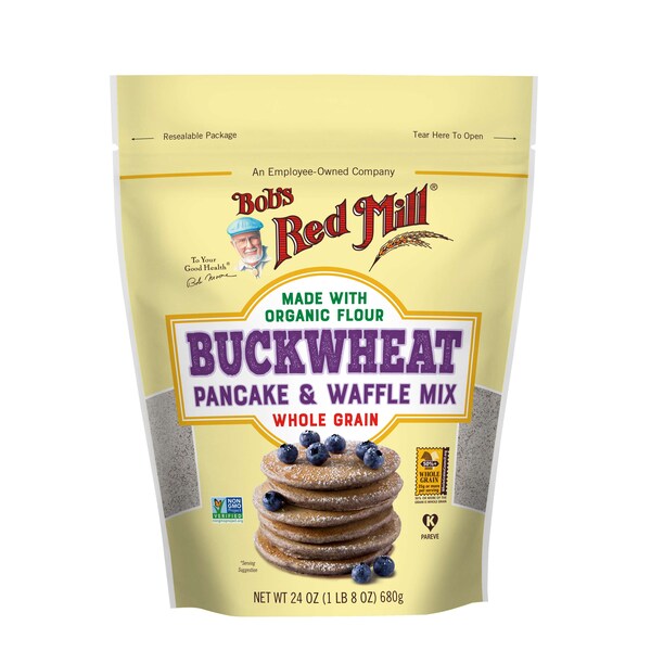 Bobs Red Mill Natural Foods Bob's Red Mill Buckwheat Pancake And Waffle Mix 24 oz. Bag, PK4 - 6171S244