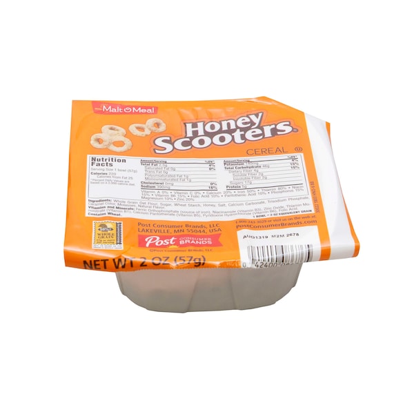 Malt O Meal Malt O Meal Honey Scooters Cereal 2 oz. Bowl, PK48 - 08676