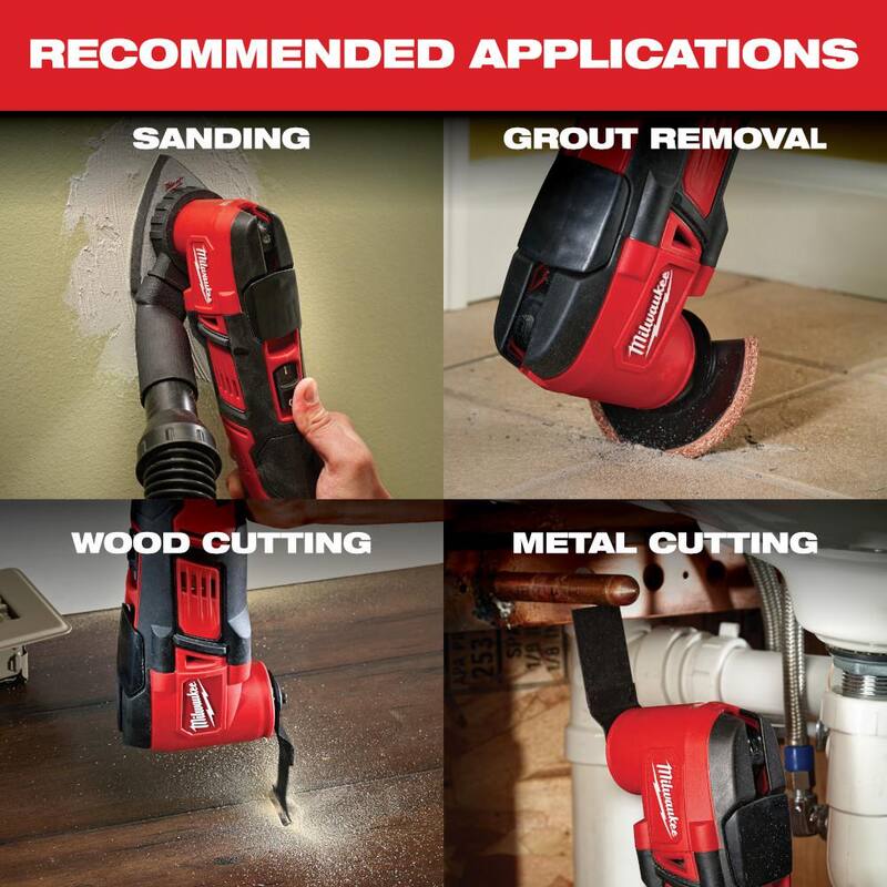 Milwaukee M18 18V Juego de Herramienta Multifunción Oscilante Inalámbrica de Iones de Litio con una batería de 1.5 Ah y cargador - 2626-21