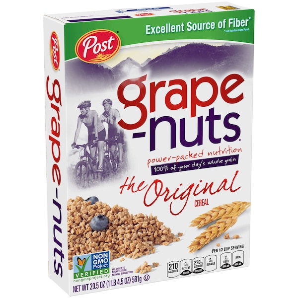 Post Post Grape-Nuts Whole Grain Cereal Box 20.5 oz., PK12 - 88418