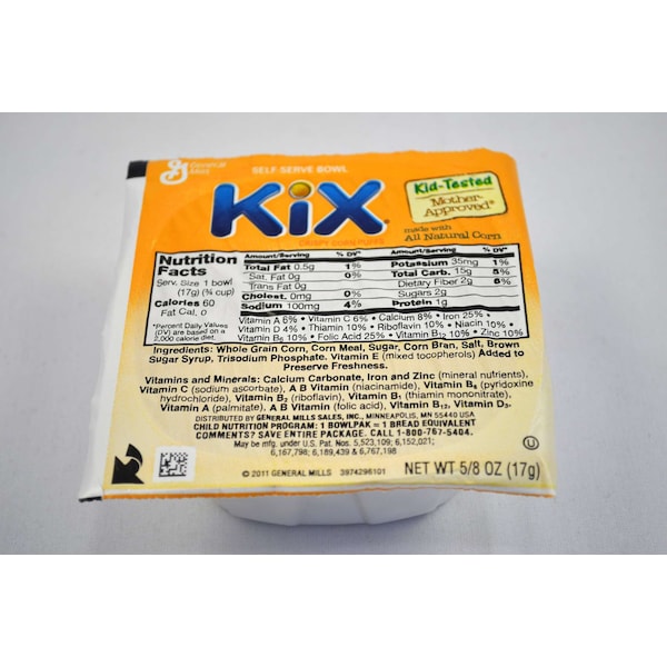 Kix Kix Cereal .625 oz. Bowl Pack, PK96 - 16000-11942