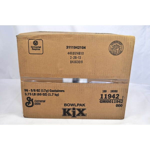 Kix Kix Cereal .625 oz. Bowl Pack, PK96 - 16000-11942