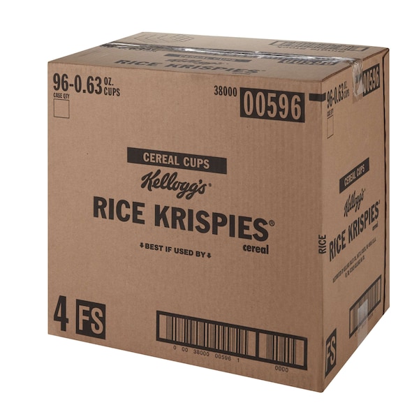 Kelloggs Kellogg's Rice Krispies Cereal .62 oz. Bowl, PK96 - 3800000596