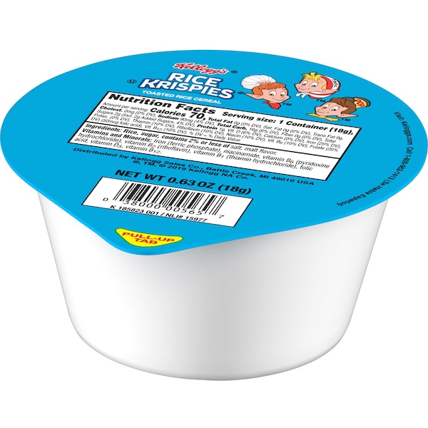 Kelloggs Kellogg's Rice Krispies Cereal .62 oz. Bowl, PK96 - 3800000596