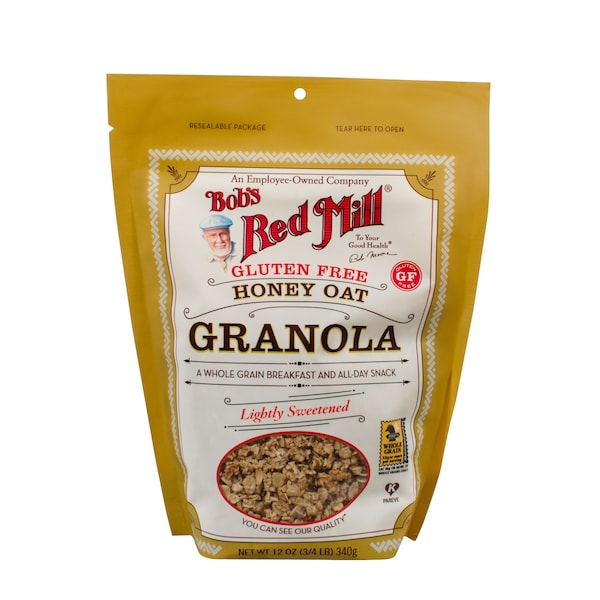 Bobs Red Mill Natural Foods Bob's Red Mill Gluten Free Honey Oat Granola 12 oz. Bag, PK4 - 1971S124