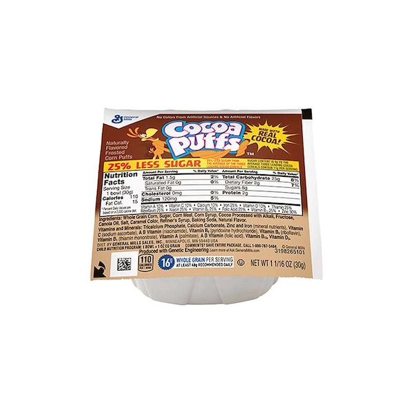 Cocoa Puffs Cocoa Puffs Cereal Bowl Pak 1.06 oz., PK96 - 16000-31888