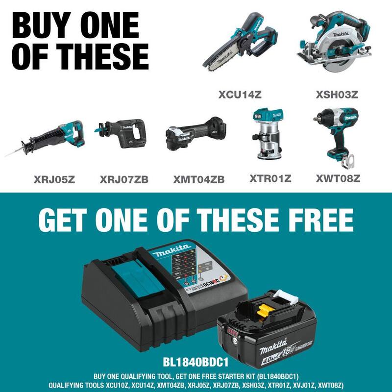 Herramienta múltiple inalámbrica Makita 18V LXT Sub-Compact Lithium-Ion Brushless StarlockMax (Solo herramienta) - XMT04ZB