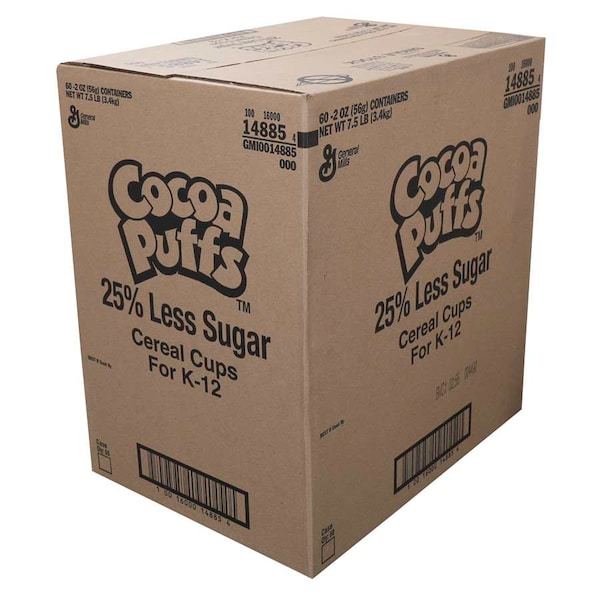 Baskin Robbins Cocoa Puffs Cereal 25% Less Sugar Single Serve 2 oz. Eq Grain, PK60 - 16000-14885