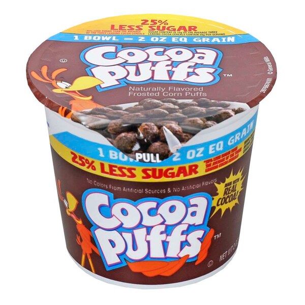 Baskin Robbins Cocoa Puffs Cereal 25% Less Sugar Single Serve 2 oz. Eq Grain, PK60 - 16000-14885