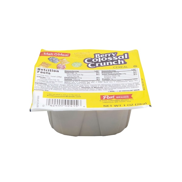 Malt O Meal Malt O Meal Berry Colossal Crunch 1 oz. Bowl, PK96 - 02415
