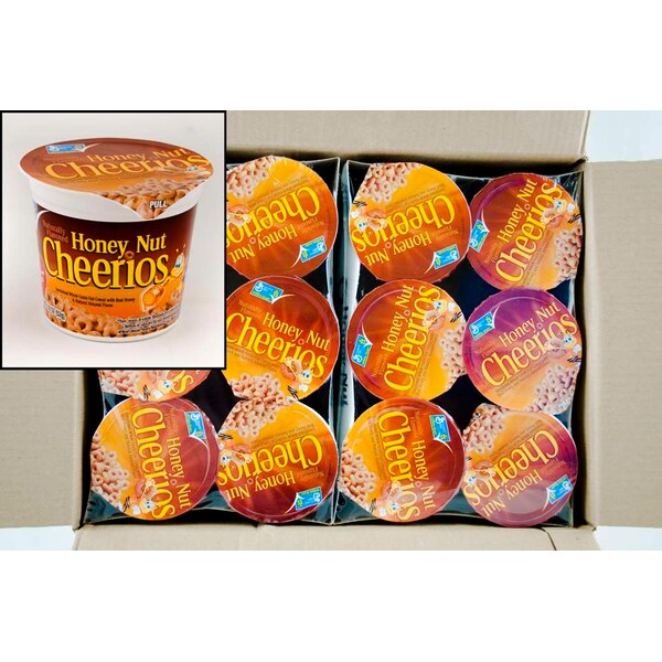 Honey Nut Cheerios Honey Nut Cheerios Cereal 1.8 oz. Bowl, PK60 - 16000-13898