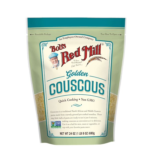Bobs Red Mill Natural Foods Bob's Red Mill Golden Couscous 24 oz. Resealable Pouches, PK4 - 1163S244