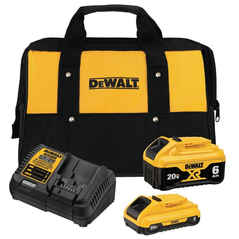 Herramienta de múltiples usos oscilante inalámbrica sin escobillas DEWALT ATOMIC 20V MAX, (1) batería de 20V 6.0Ah y (1) batería de 20V 4.0Ah, y cargador - DCS354BDCB246CK