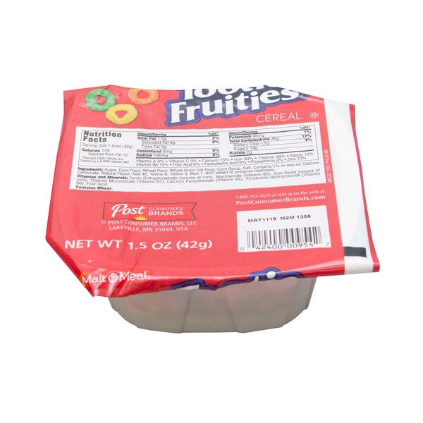 Malt O Meal Malt O Meal Tootie Fruities Cereal 1.5 oz. Bowl, PK48 - 00954