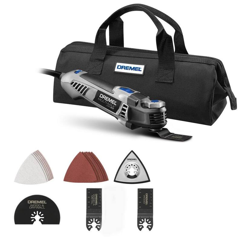 Dremel Multi-Max MM50 5 Amp Variable Speed Corded Oscillating Multi-Tool Kit with 16 Accessories and Storage Bag - MM50-02

Dremel Multi-Max MM50 5 Amp Kit de herramienta multiusos oscilante con velocidad variable con cable y 16 accesorios y bolsa de almacenamiento - MM50-02