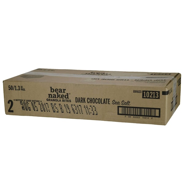 Bear Naked Dark Chocolate And Sea Salt Granola Bites 1.3 oz. Per Pack, PK50 - 88462310213