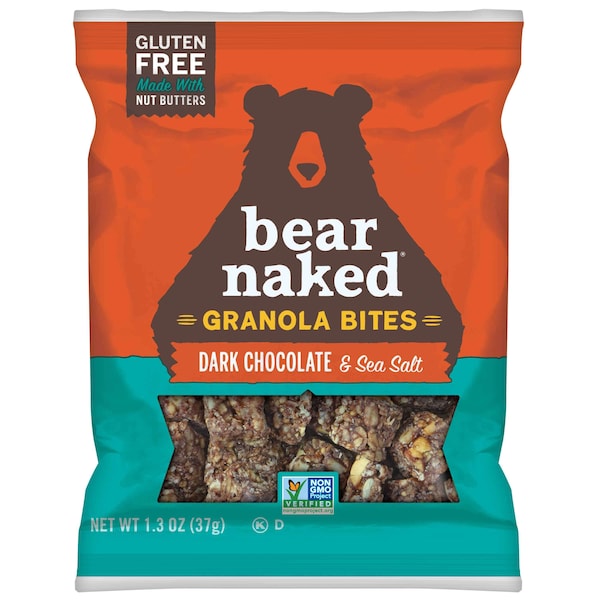 Bear Naked Dark Chocolate And Sea Salt Granola Bites 1.3 oz. Per Pack, PK50 - 88462310213