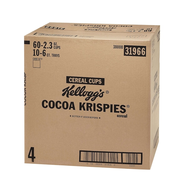 Kelloggs Kellogg's Cocoa Krispies Cereal 2.3 oz. Bowl, PK60 - 3800031966