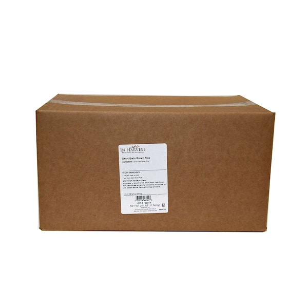 Inharvest Short Grain Brown Rice 25lbs - 48092