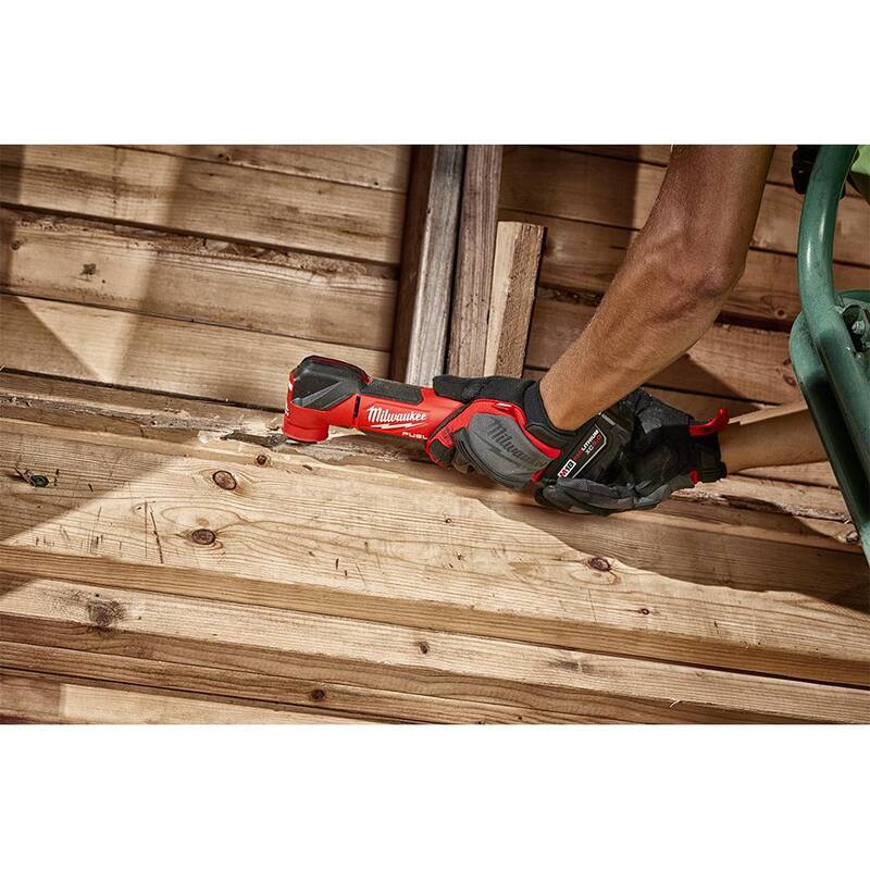 Kit de herramientas múltiples oscilantes sin escobillas inalámbrico Milwaukee M18 FUEL de 18V de iones de litio con herramienta de corte para yeso y kit de hojas (9 piezas) - 2836-21-2866-20-49-10-9113