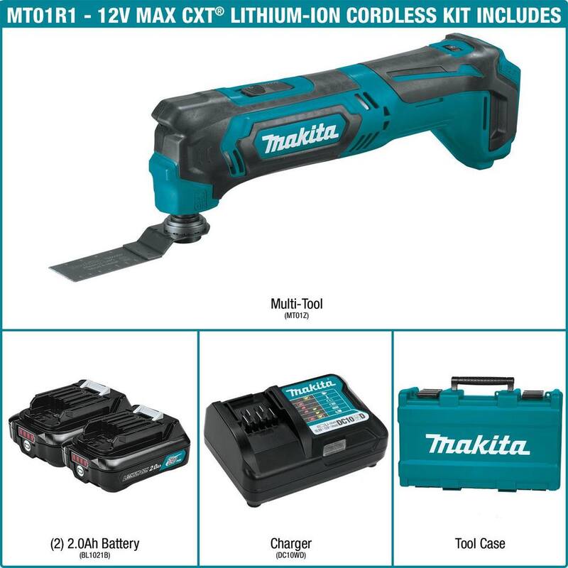 Kit de herramienta múltiple inalámbrica de 12V max CXT con batería de iones de litio - MT01R1