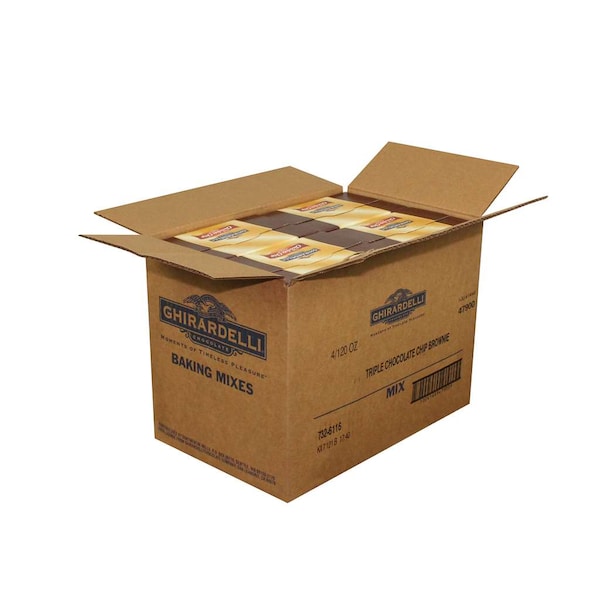 Ghirardelli Ghirardelli Kosher Triple Chocolate Brownie Mix 120 oz. Box, PK4 - 732-6116