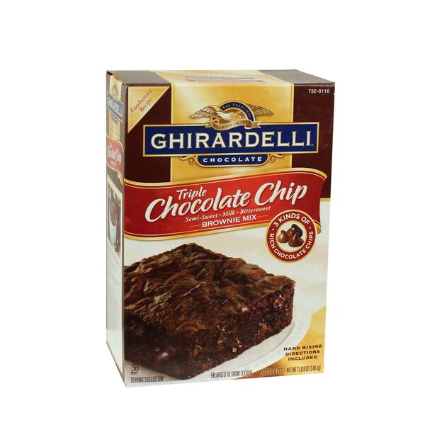 Ghirardelli Ghirardelli Kosher Triple Chocolate Brownie Mix 120 oz. Box, PK4 - 732-6116
