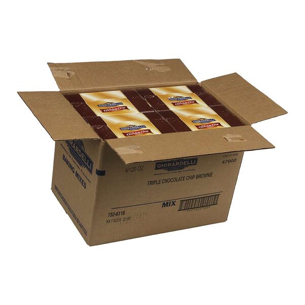 Ghirardelli Ghirardelli Kosher Triple Chocolate Brownie Mix 120 oz. Box, PK4 - 732-6116