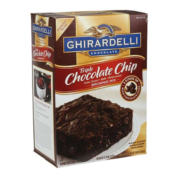 Ghirardelli Ghirardelli Kosher Triple Chocolate Brownie Mix 120 oz. Box, PK4 - 732-6116