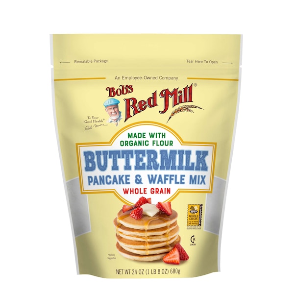 Bobs Red Mill Natural Foods Bob's Red Mill Buttermilk Pancake And Waffle Mix 24 oz. Bag, PK4 - 6170S244