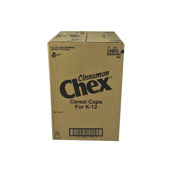 Chex Cereal Cinnamon Chex Cereal Single Serve K12 2 oz. Eq Grain, PK60 - 16000-14883