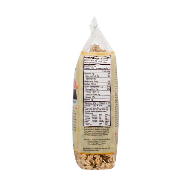 Bobs Red Mill Natural Foods Bob's Red Mill No Fat Apple Blueberry Granola 12 oz. Bag, PK4 - 1671S124