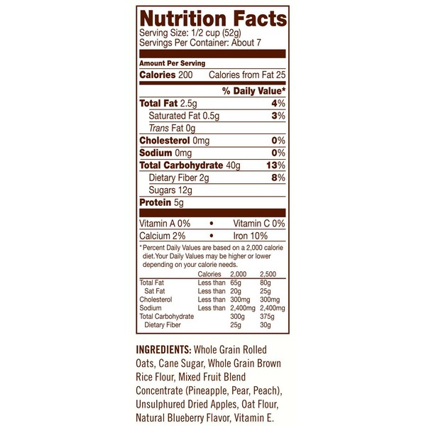 Bobs Red Mill Natural Foods Bob's Red Mill No Fat Apple Blueberry Granola 12 oz. Bag, PK4 - 1671S124