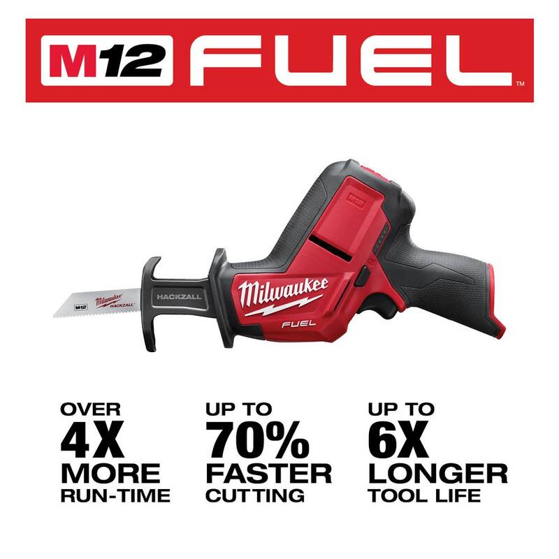Herramienta oscilante inalámbrica de 12V Milwaukee M12 FUEL de iones de litio y Sierra Sable M12 FUEL HACKZALL - 2526-20-2520-20