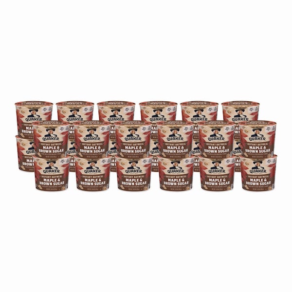 Quaker Instant Oatmeal, Maple Brown Sugar, 1.69 oz Packet, 24PK - QUA31971
