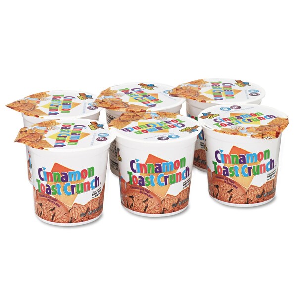 General Mills Cinnamon Toast Crunch Cereal, Single-Serve 2 oz Cup, 6PK - GEM13897